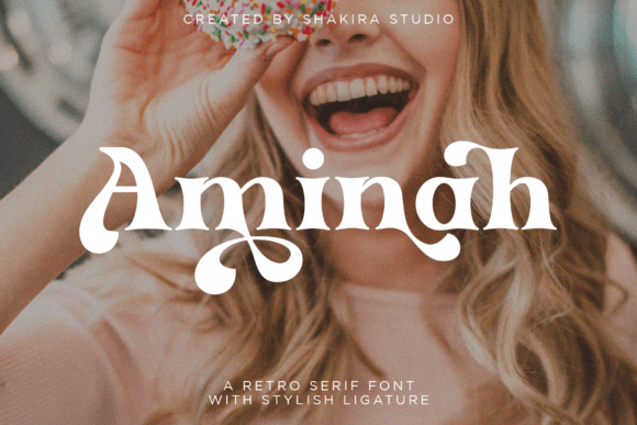 Aminah: A Retro Serif Font for Modern Vintage Charm