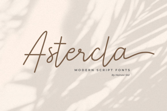 Astercla: Crafting Visual Stories with a Modern Handwritten Font