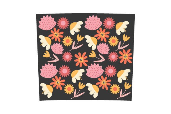Bright Flowers Pattern, Tumbler Wrap 20 Oz: A Fresh Take on Modern Typography