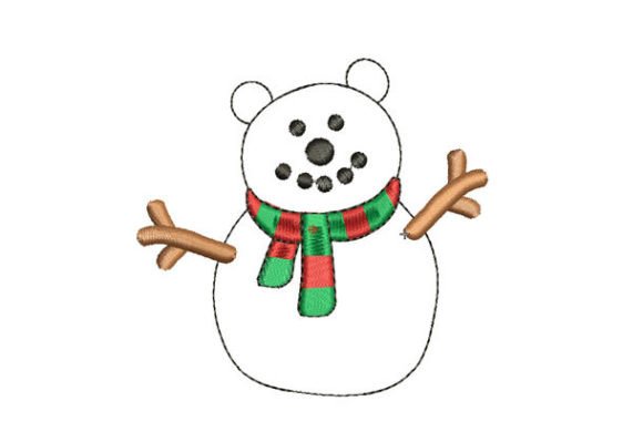 Christmas Bear Embroidery: A Whimsical Winter Design