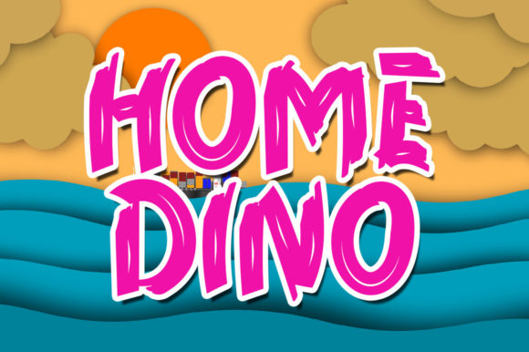 Home Dino: The Playful Font for Kid-Centric Designs