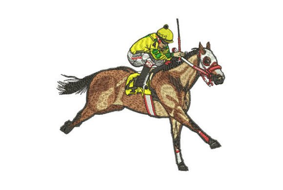 Race Horse: Embroidering Power and Elegance