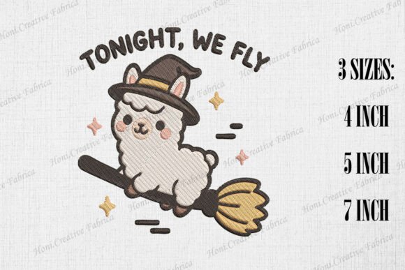 Tonight We Fly Cute Llama Embroidery: Your Guide to Whimsical Stitching