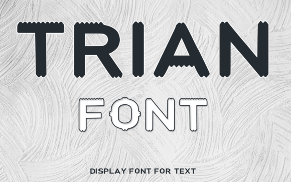 Trian: The Geometric Display Font with a Sharp Edge