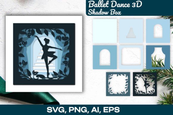 Unfolding the Artistry of Ballerina 3D Shadow Box Paper Cut