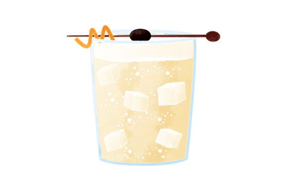 Whiskey Sour Cocktail - Watercolor: A Handcrafted Type for Authentic Brands
